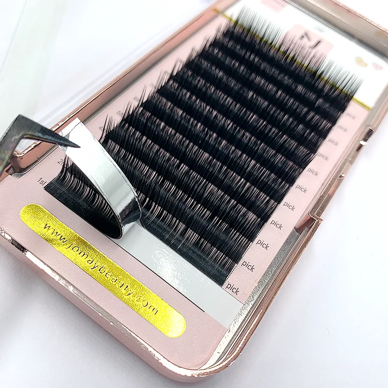 JOMAY L/M Curl Classic Eyelash Extension Soft Matte Material 8-16mm L curl Individual Lash Extensions