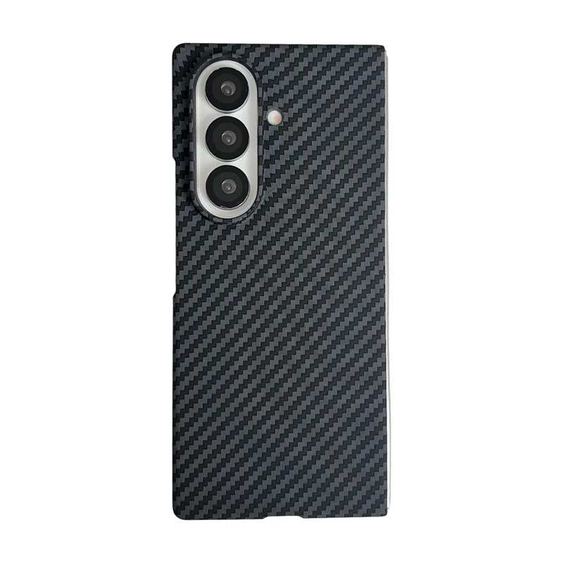 

Luxury Ultra Thin Carbon Fibre Texture Pattern Phone Case For Samsung Galaxy Z Fold 7 5 4 3 6 Hard PC Magnetic Protection Cover