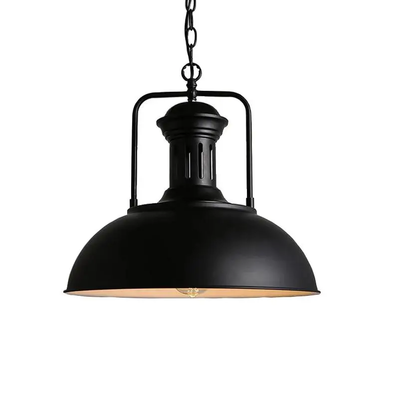 Nordic Single Head Pendant Lamp Droplight,Vintage Iron Lamp Bedroom Dining Room Cafe Restaurant Aisle Retro Loft Pendant Light