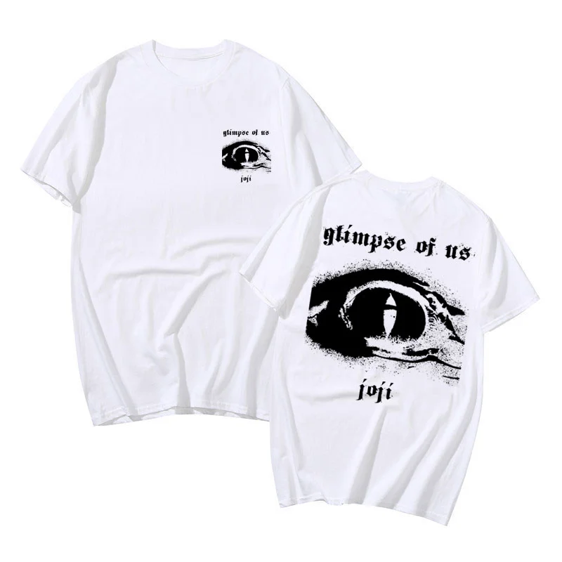 Hip Hop Streetwear Man Cotton Tshirt Men Fashion Tees Limited Edition Joji Glimpse of Us Double Sided Print T-shirt Male summer