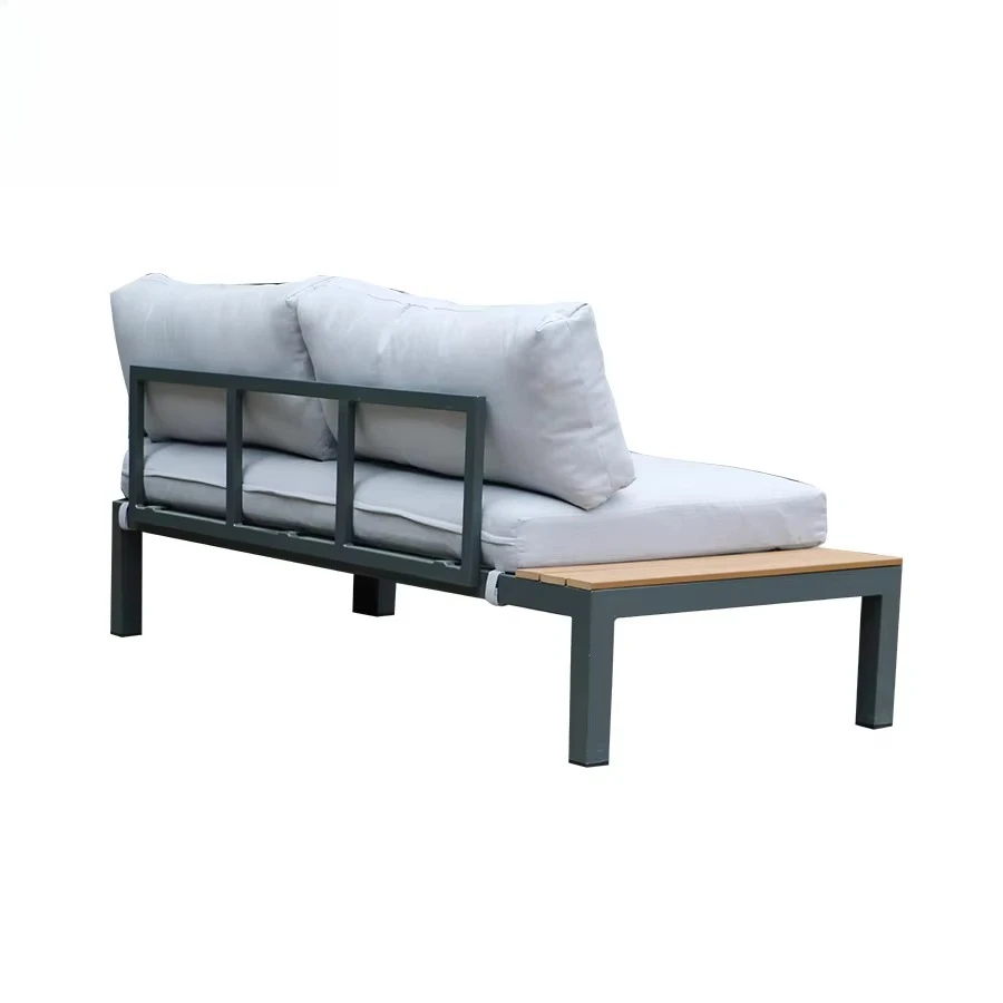 دفعة خارجية حديثة أثاث من القماش المقاوم للماء مجموعة أريكة خارجية للحديقة #3