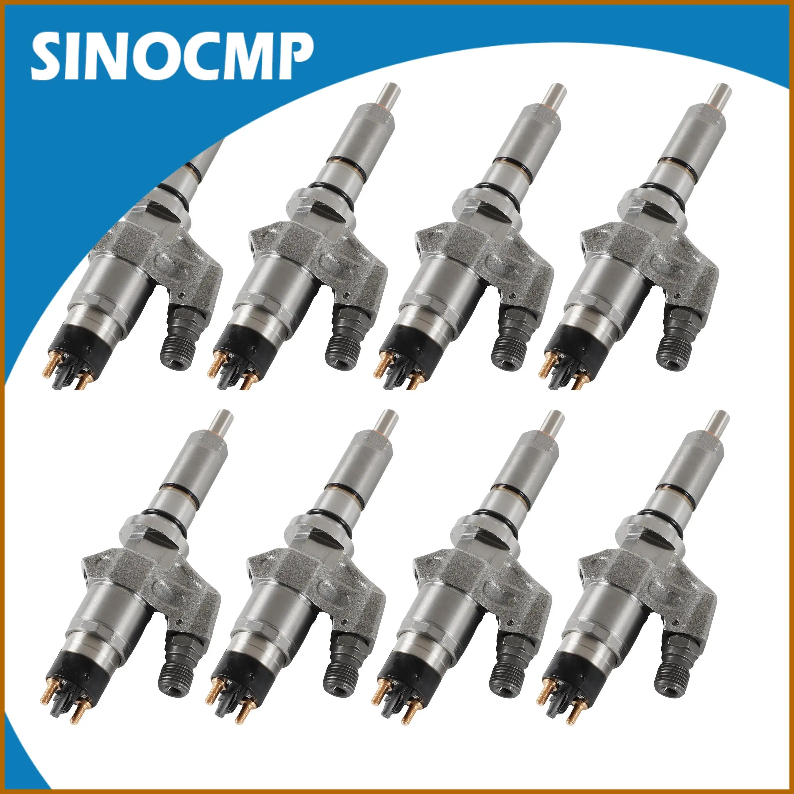 

0445120008 8 шт. топливная форсунка для Bosch 2001-2004 Chevy Silverado 2500HD 3500HD GMC Sierra 2500HD 3500HD 6.6L Duramax LB7 Diesel