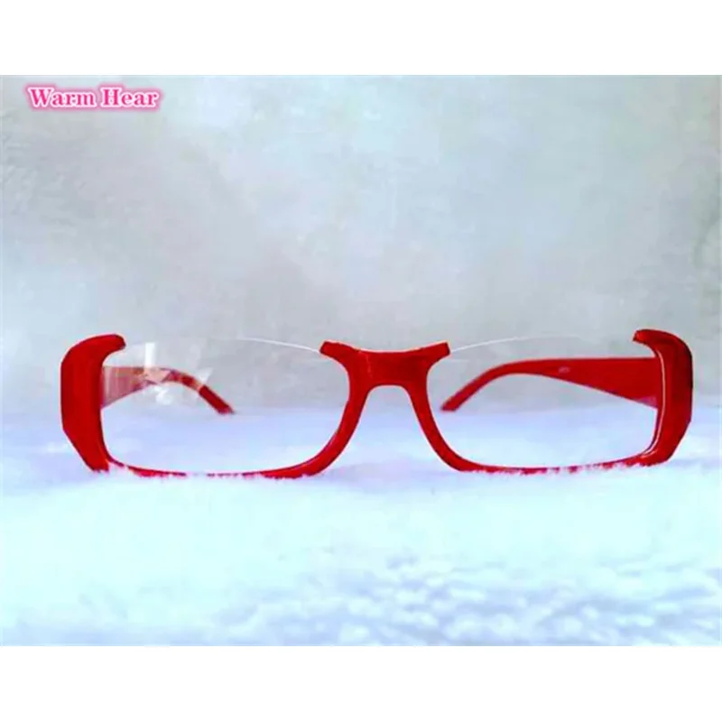 Info-Chan Wig Games Yandere Info Chan Short Red Cosplay Wig With Glasses Heat Resistant Hair Cosplay Wigs + a wig cap