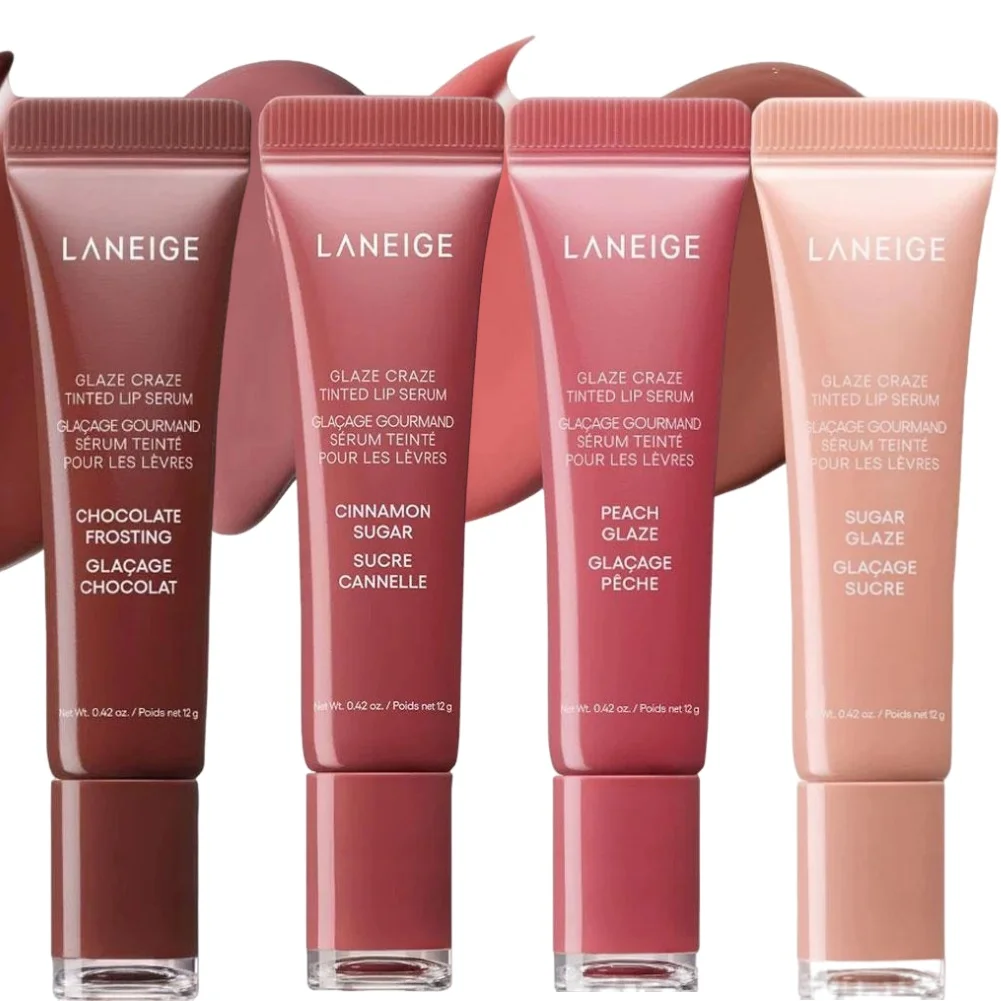 LANEIGE دونات بلسم الشفاه الملون هلام الشفاه إثراء النفط مرآة طويلة الأمد ترطيب ملمع الشفاه بلسم الشفاه ترطيب الشفاه