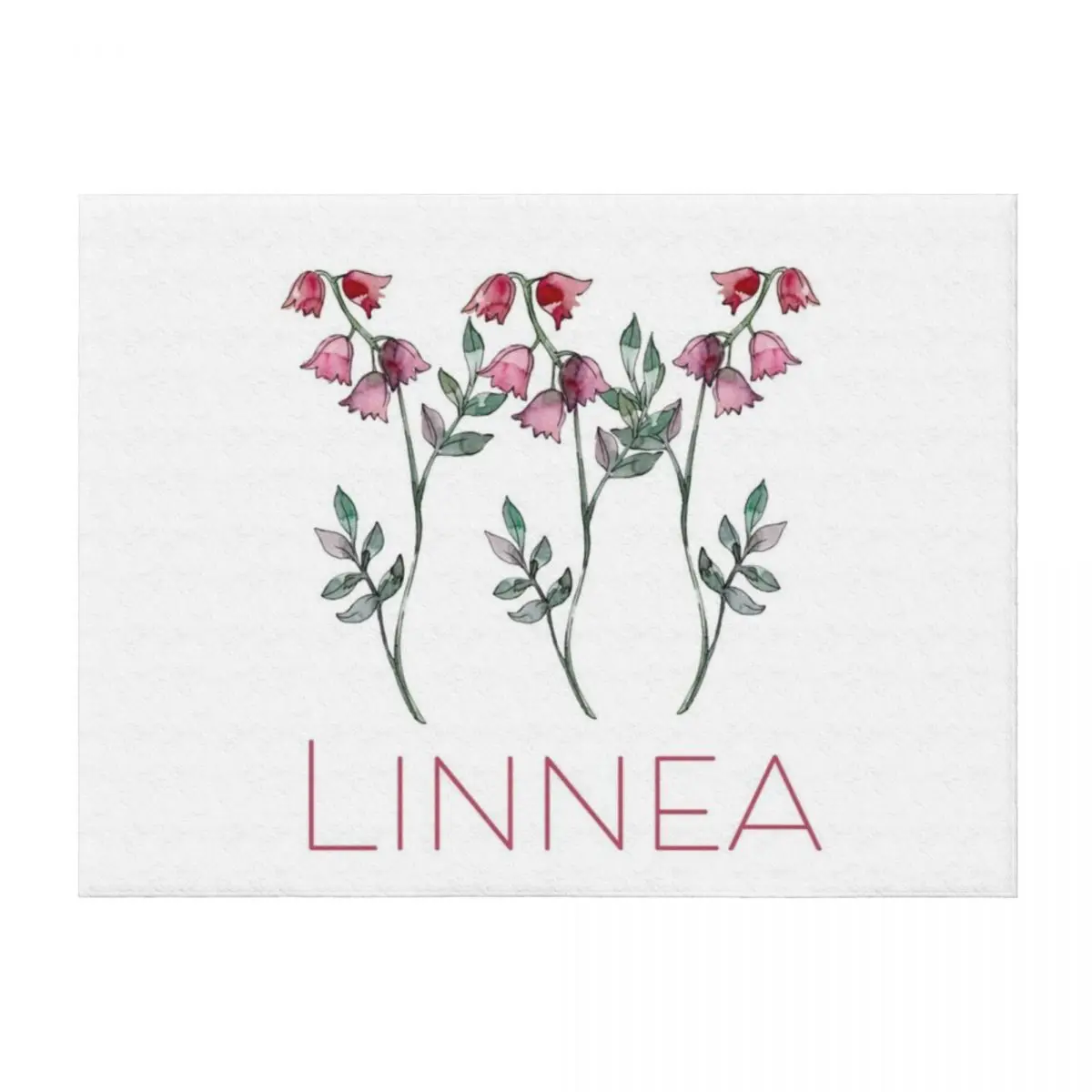 

Nordic Wildflower Linnea Twinflower Pretty Pink Flowers floral Throw Blanket Large Beach for babies Comforter Blankets