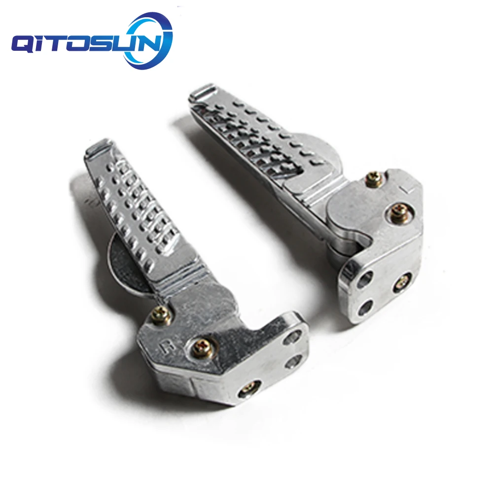 Motorbike Parts Pair Force Smax Cygnus Motorcycle Foot Pegs Pedal Automatic Telescopic Aluminum Alloy Footrests  Foot Pegs