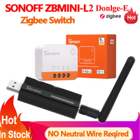 Sonoff ZBMINI-L2 Extreme Zigbee 3.0 NO Neutral Wire Required Smart Switch Zigbee Dongle-E Zigbee Gateway Bridge Hub Via eWelink