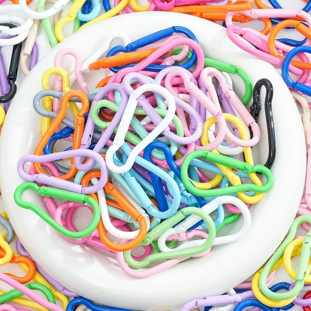 Candy Color Metals DIY For Keychain Backpack Carabiner Hooks Findings Clasp Hooks Buckle DIY Jewelry Making Accessories