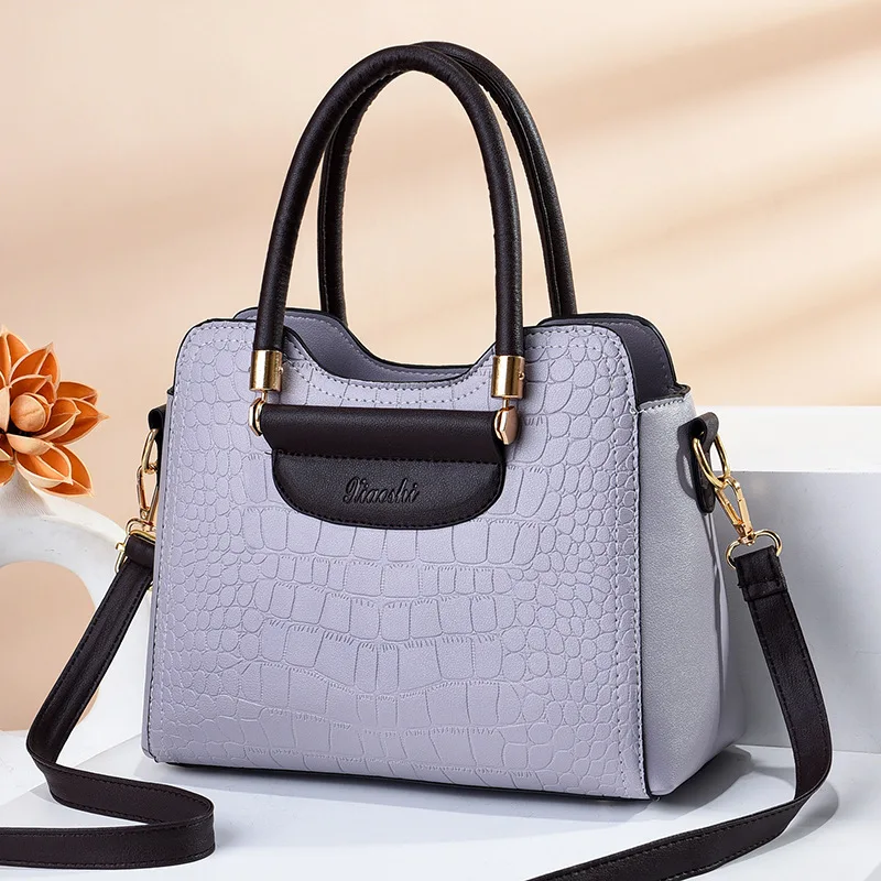 2022 New Fashion Women\'s Handbag Large Capacity Stone Pattern Foreign Trade One Shoulder Crossbody Bag