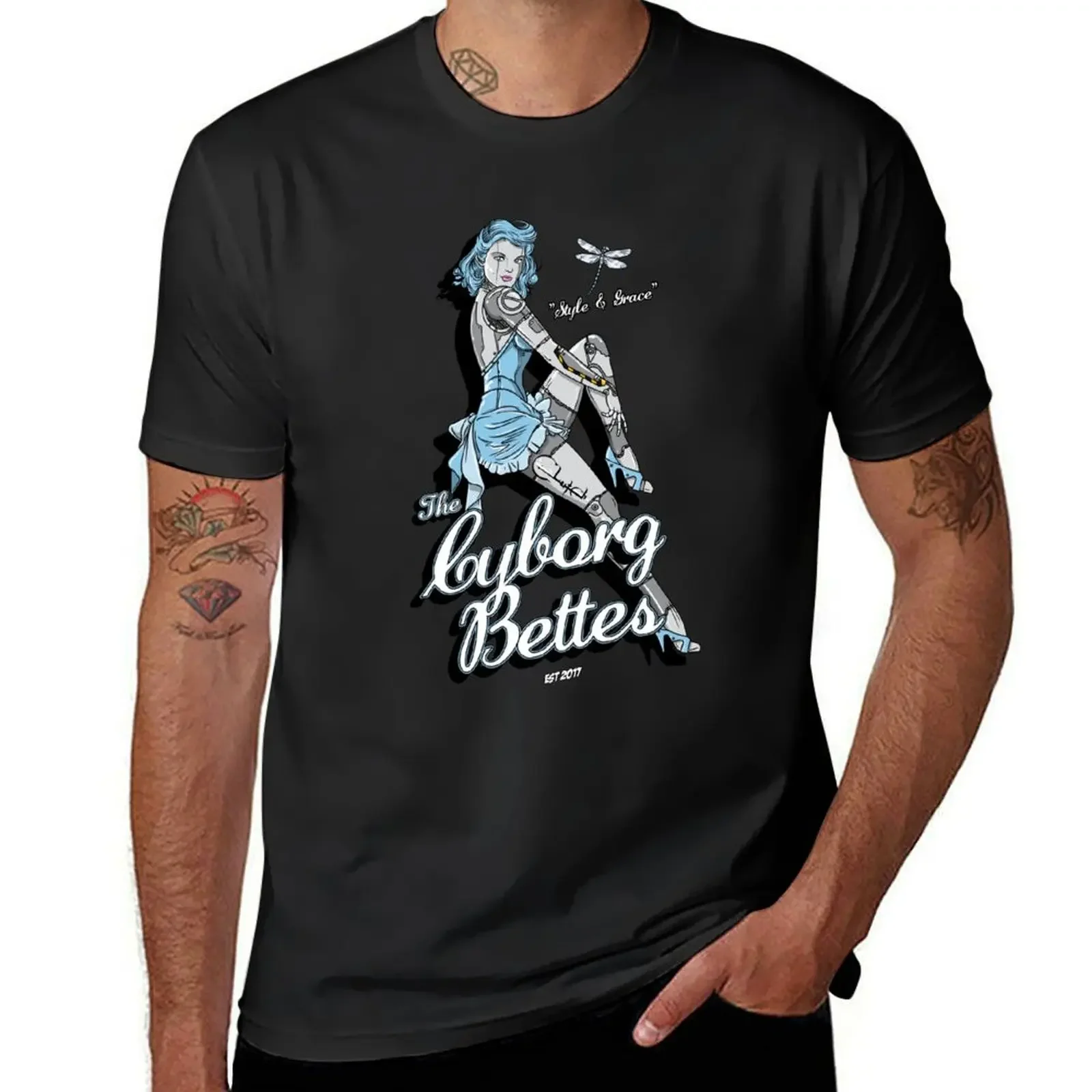 Cyborg Bette (Bettes FB Custom) T-Shirt Louboutins croswit shirt man black t-shirts for men