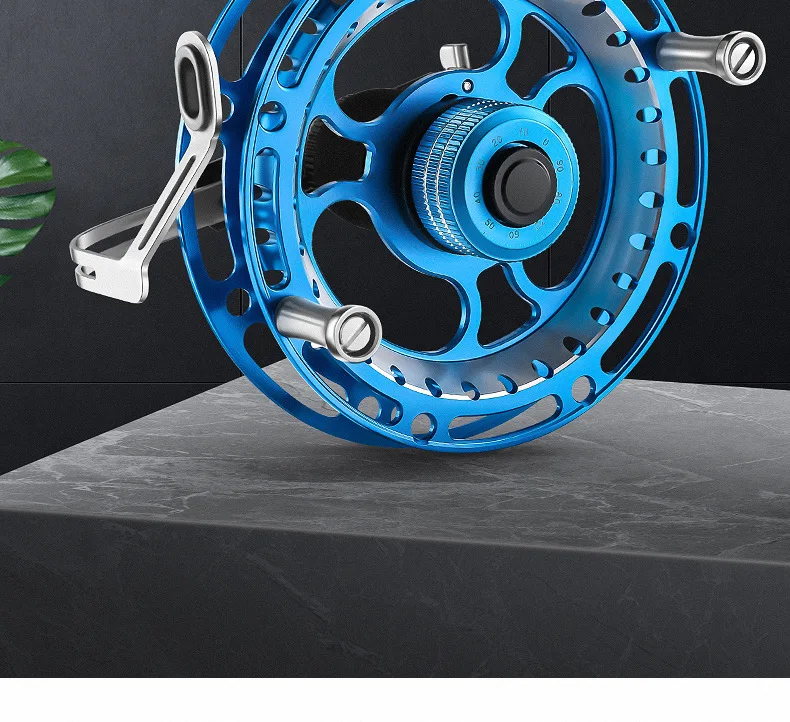Carrete de Pesca con Bobina Grande, Carrete de Pesca en Línea con Bobina Libre, 2+1 Bobinas Metálicas, Bobina Suave para Señuelos, Accesorios de Pesca