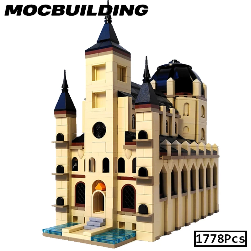 MOC Zeldaed Linked Temple of Time Building Blocks Hyrule Castle Ocarina of Time Display Assembly Toys Gift Toy