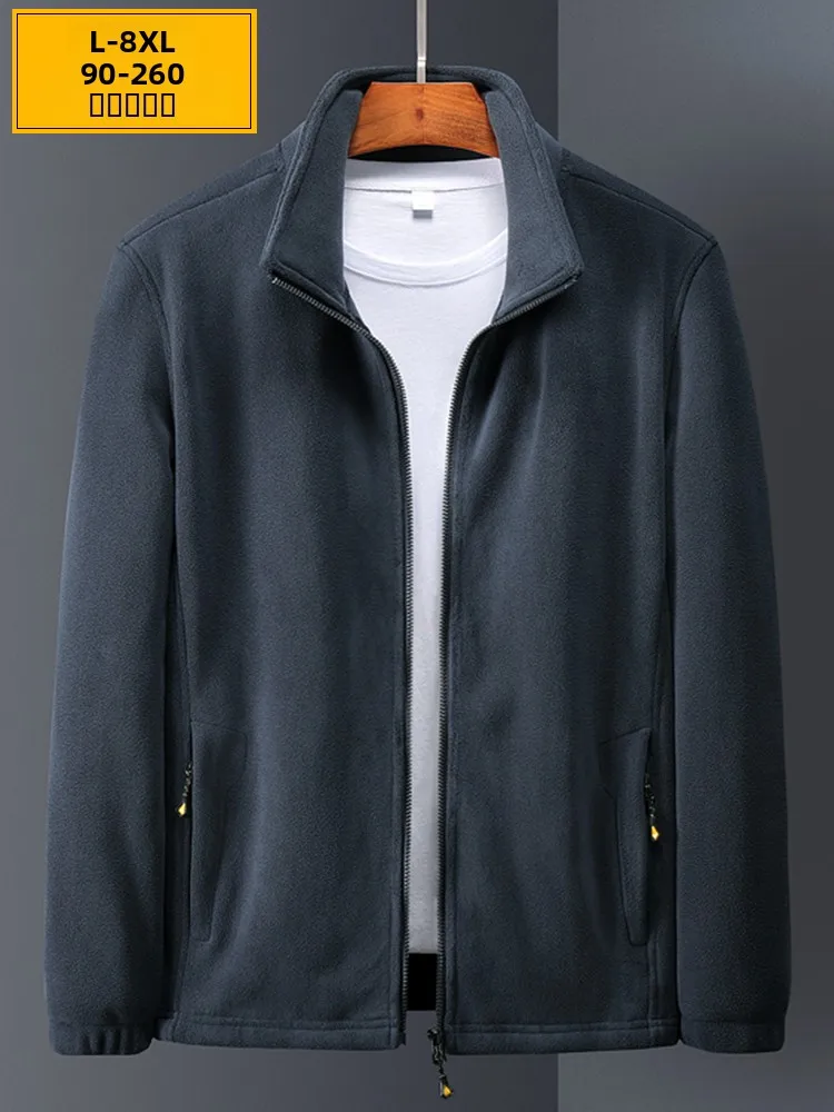 

Men's Fce Jaet plus Size Winter Outerwear Warm Thiened Long Sve Zipper Closure Casual Loose Fit ly plus Size