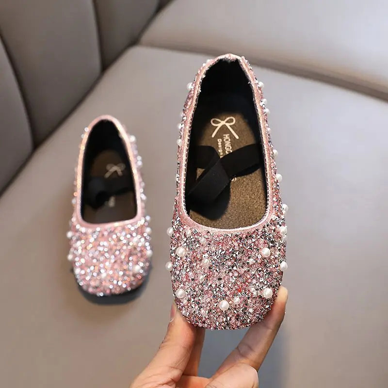 Girls Leather Princess Dance Shoes Soft Sole Fashionable Korean Style New Arrival Spring Autumn 2026 Footwear