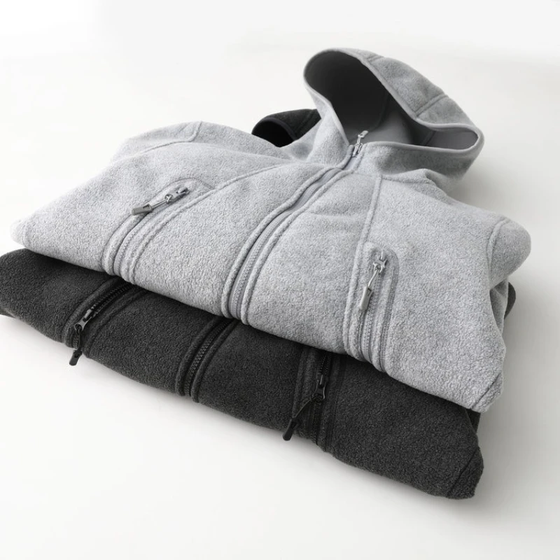 معطف شتوي سميك مزدوج الجوانب من الصوف ثلاثي الأبعاد - دافئ خارجي للجنسين للأزواج للتخييم والمشي لمسافات طويلة والتنقل اليومي