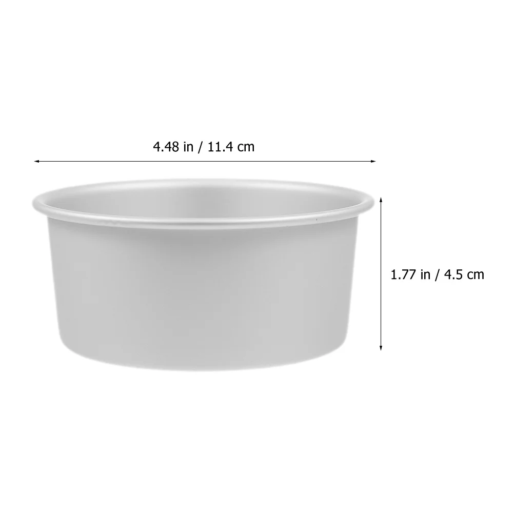 

6pcs Round Baking Mold Metal Cake Moulds Premium Aluminum Alloy Transfer Reusable Cheesecake Pan Household Baking Tool
