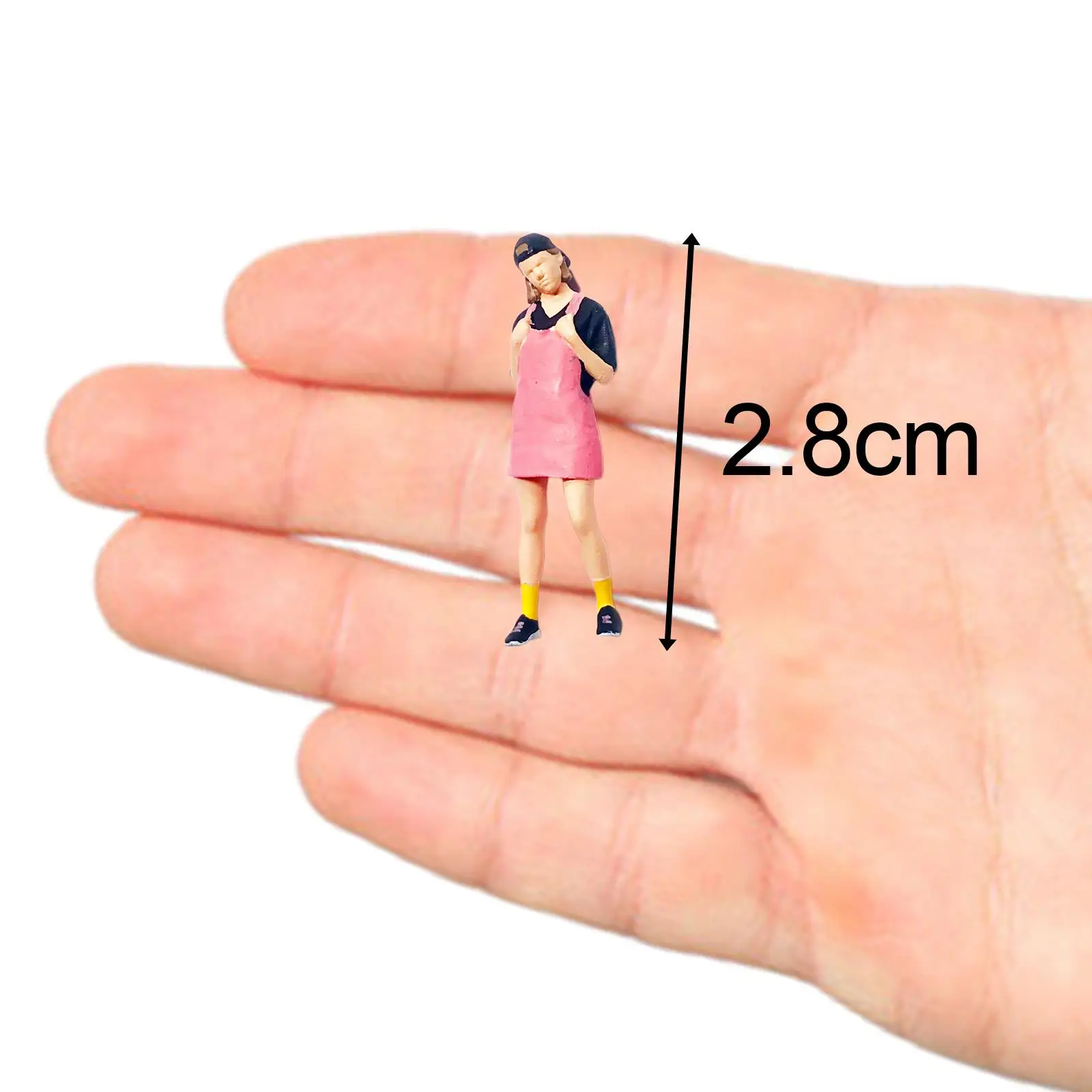 Hars 1:64 Schaal Mensen Beeldjes Mensen Speelgoed Speeltoestel Kleine Mensen Mini Mensen Model voor DIY Scène Zand Tafel Diorama Ornament