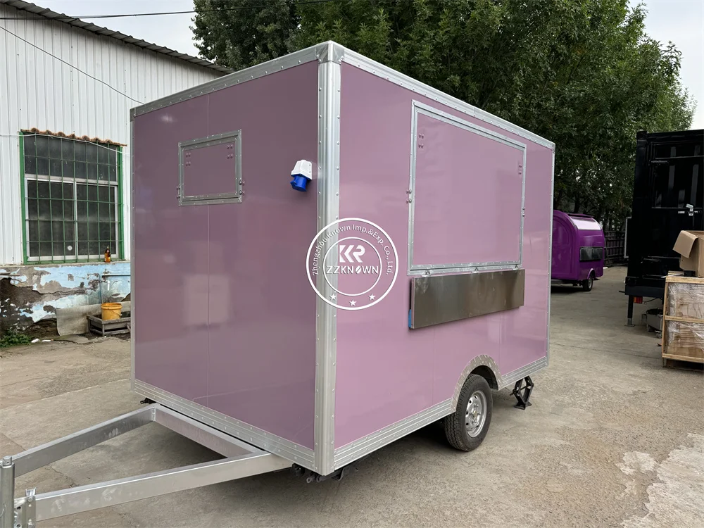 DOT Concession Food Cart Mobiler Hot Dog Truck Street Restaurant Street Fast Food Truck Mobile Kitchen Coffee Snack Kiosk