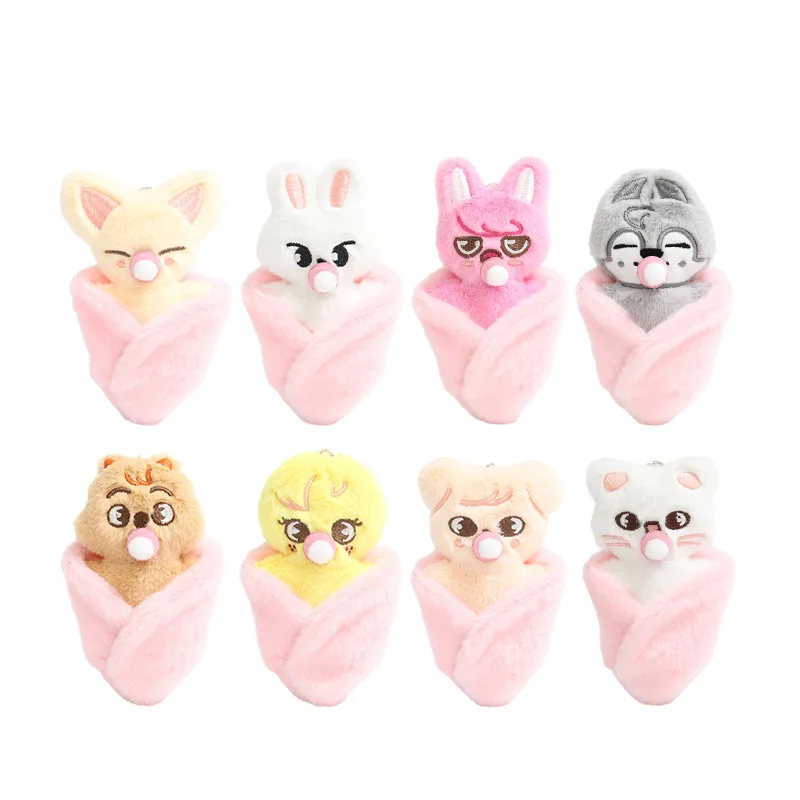 

SKZOO Stray Kids Pacifier Dummy Toy Felix Bang Chan Hyunjin Plush Doll Keychain Pendant