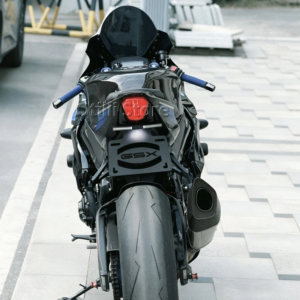 Для мотоцикла Suzuki GSX-R1000 GSXR 1000: Новая крышка багажника крепление номерного знака держатель рамка для