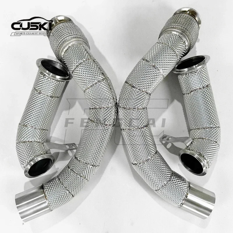 

Подходит для BMW M5 F90 4.4T, нержавеющая сталь, без кошачьей трубы, высокопроизводительные выхлопные компоненты