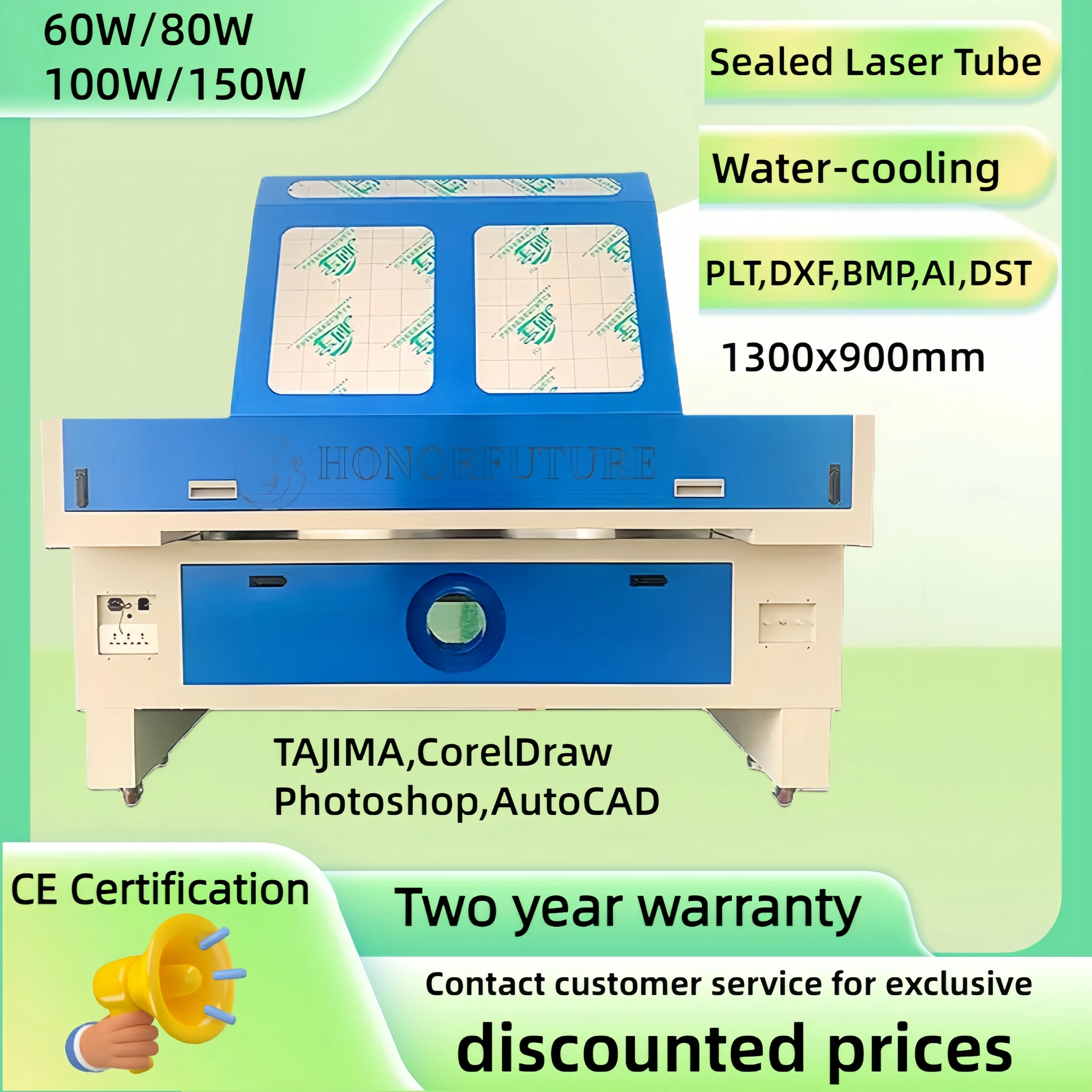

Long Service Life 1390 Acrylic Laser Cutting Machine Co2 Laser Wood Mdf Fabric Cloth Leather Non-mental