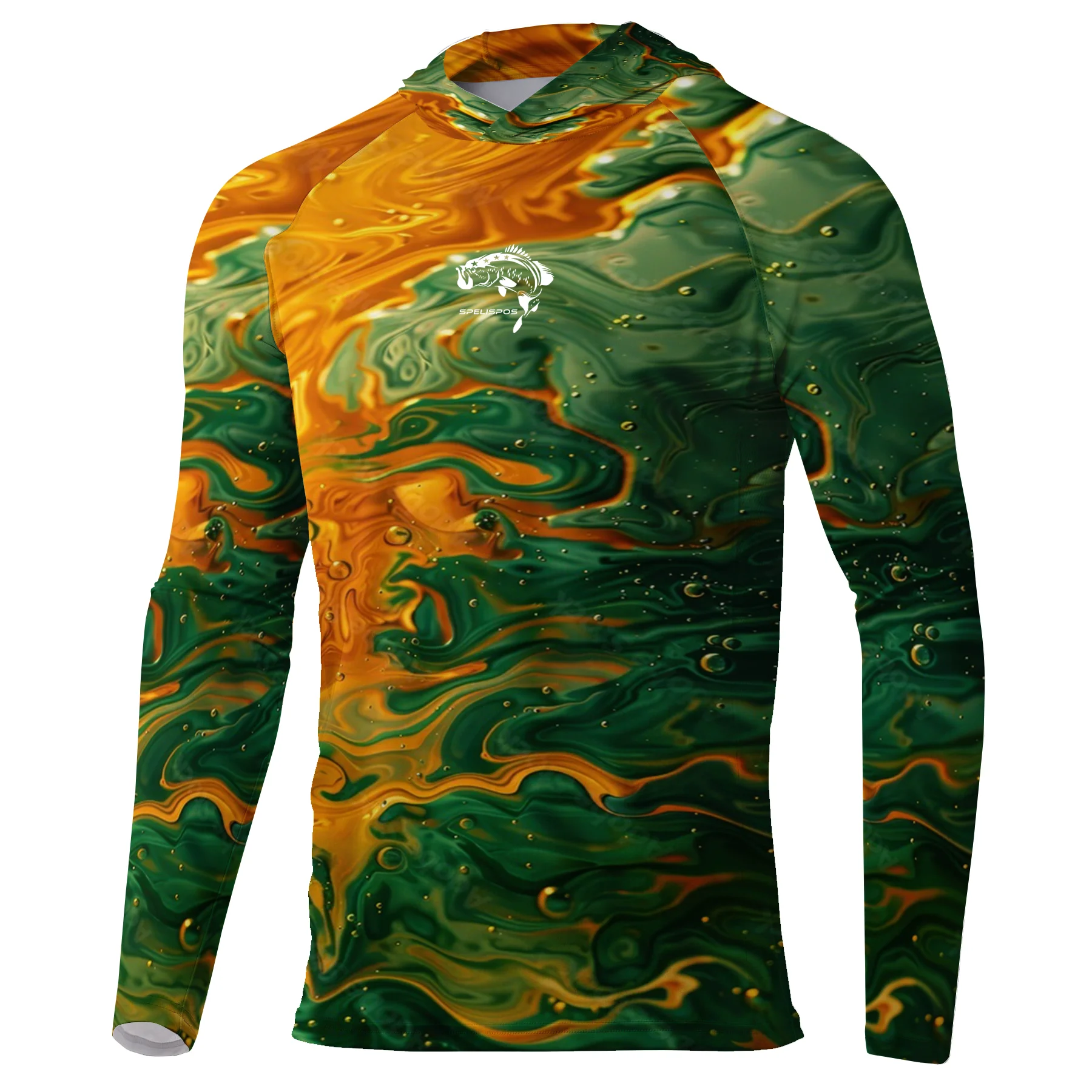 

Men Fishing Hooded Shirts Long Sleeve Breathable Jersey Sun Protection Angling Clothing Camisa De Pesca Outdoor Fish SweatShirts