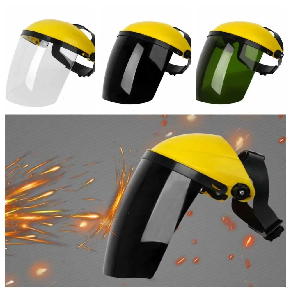 Welding Protective Mask Anti Shocking Face Helmet For Welding Cooking Safety Helmet Full Face Visor Adjustable Headband