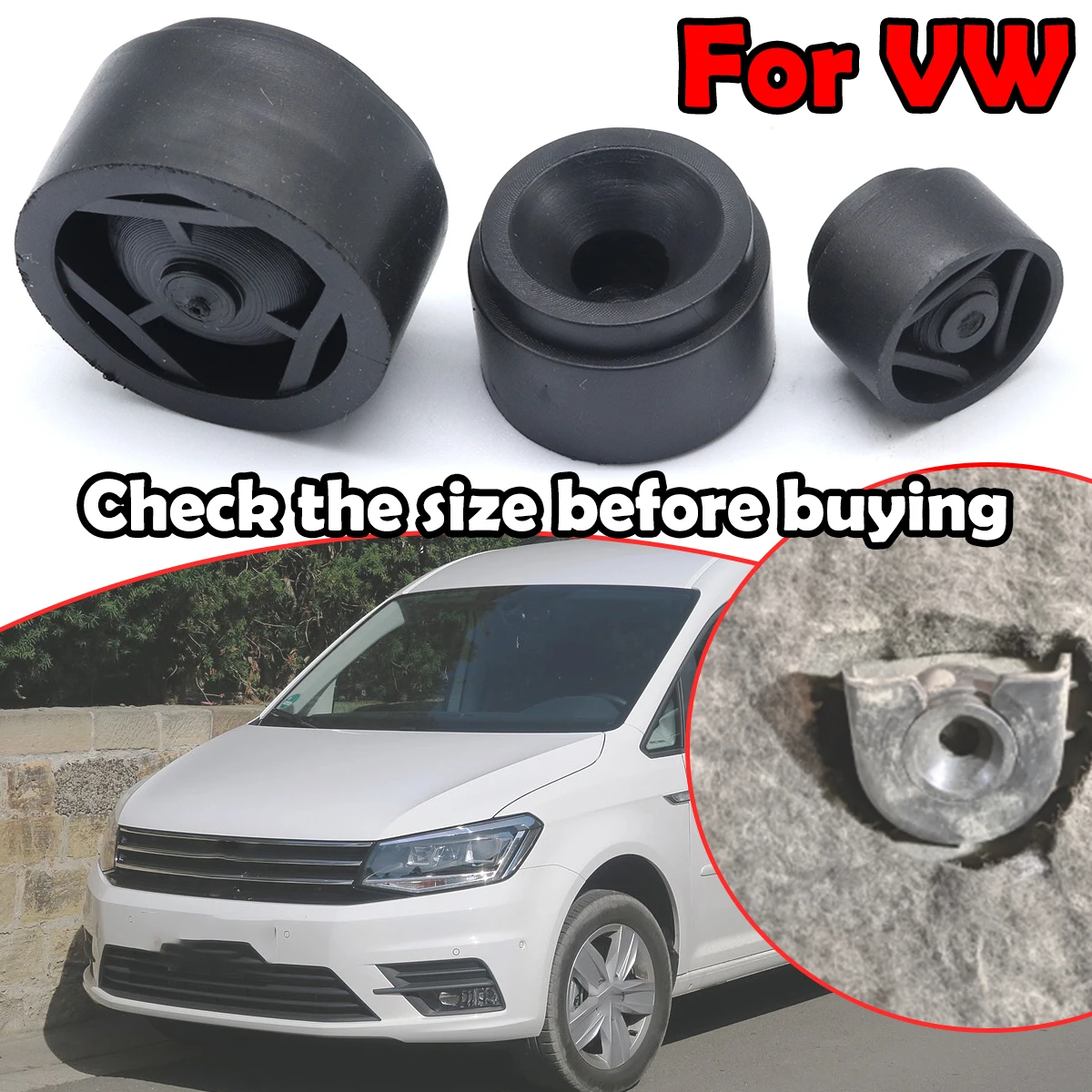 

Car Engine Cover Mounting Clip Push-on Connector Grommet Bushing Absorber For VW Jetta CADDY CC Beetle GOLF PASSAT POLO TOUAREG