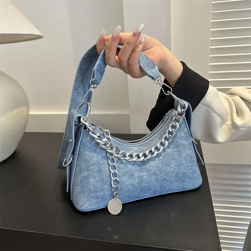 

Small Niche Design Armpit Bag Women's High-End Texture Casual and Versatile Chain Crossbody French Staff Bag