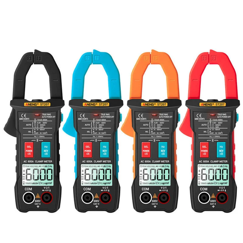 ST207 misuratori di morsetto aggiornati digitali a grande schermo Bluetooth Smart 6000 conteggi vero RMS AC DC Tester di tensione multimetro