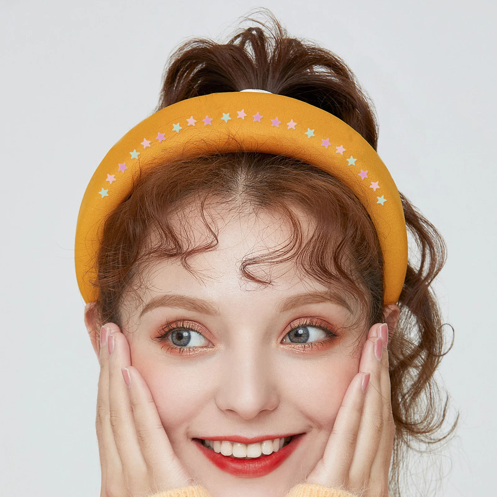 

10 pcs Five Pointed Clay Stars Pink Glitter Resin Hair Accessories Diy Craft Decor For Nail Art Manicure Pedicure Bowknot Charm