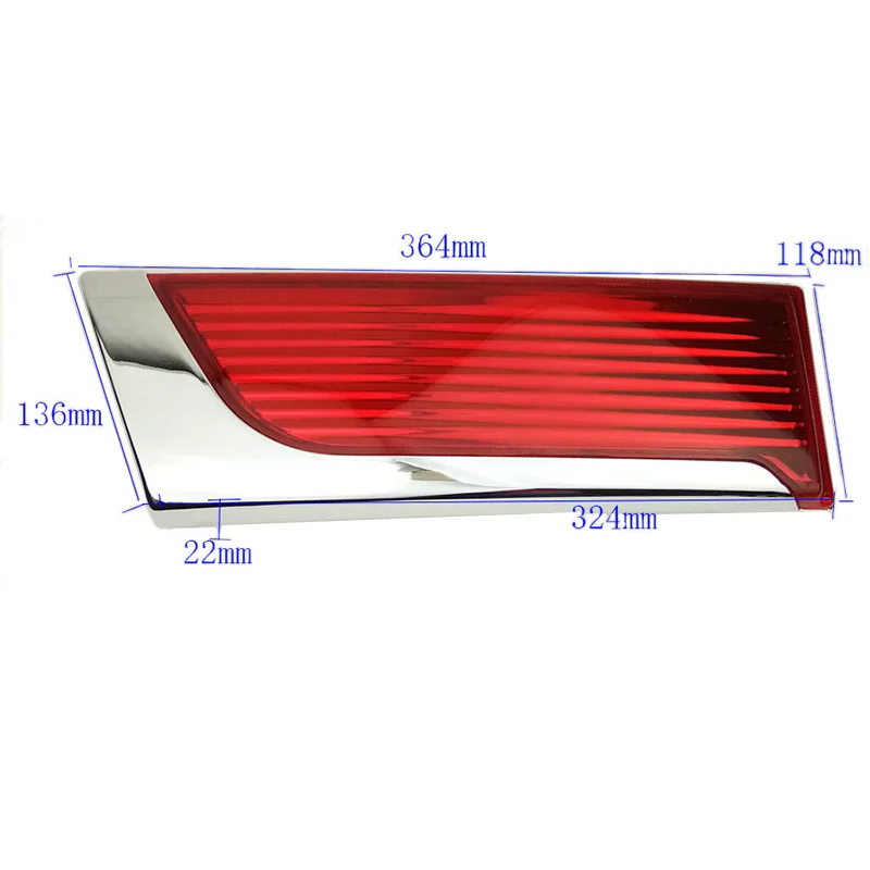 1Pair Car Left&Right Rear Brake Light Taillight Reflector For Nissan NV200 2008 2009 2010 2011 2012 2013 2014 2015