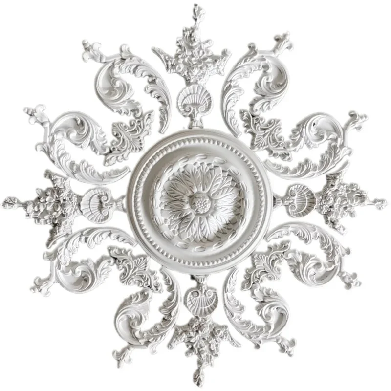 

Gypsum plate parquet European pool French plate corner flower ceiling ceiling decorative engraving non-P