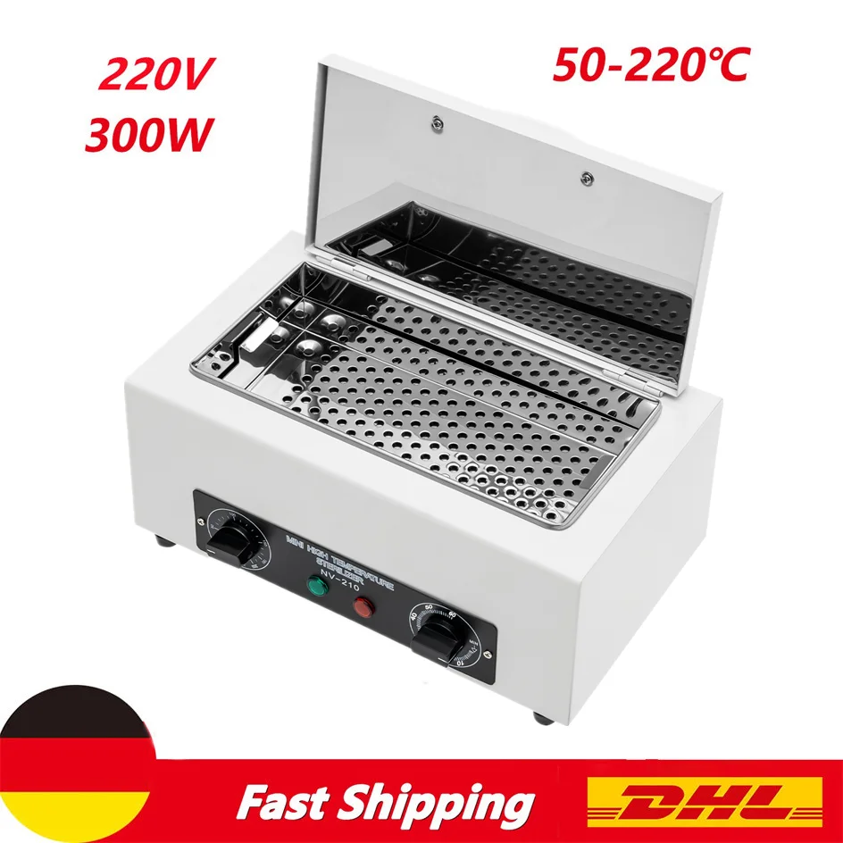 220V elektrischer Heißluft sterilisator 300W Trockenhitze-Nagels terilisator mit Timer für die Nagel