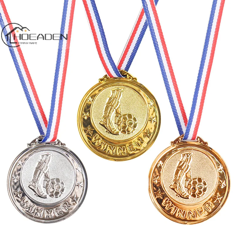 

Gold Silver Bronze Award Medal Winner Reward Football Competition Prizes Award Medal for Souvenir Gift Outdoor Sport Kids Toys