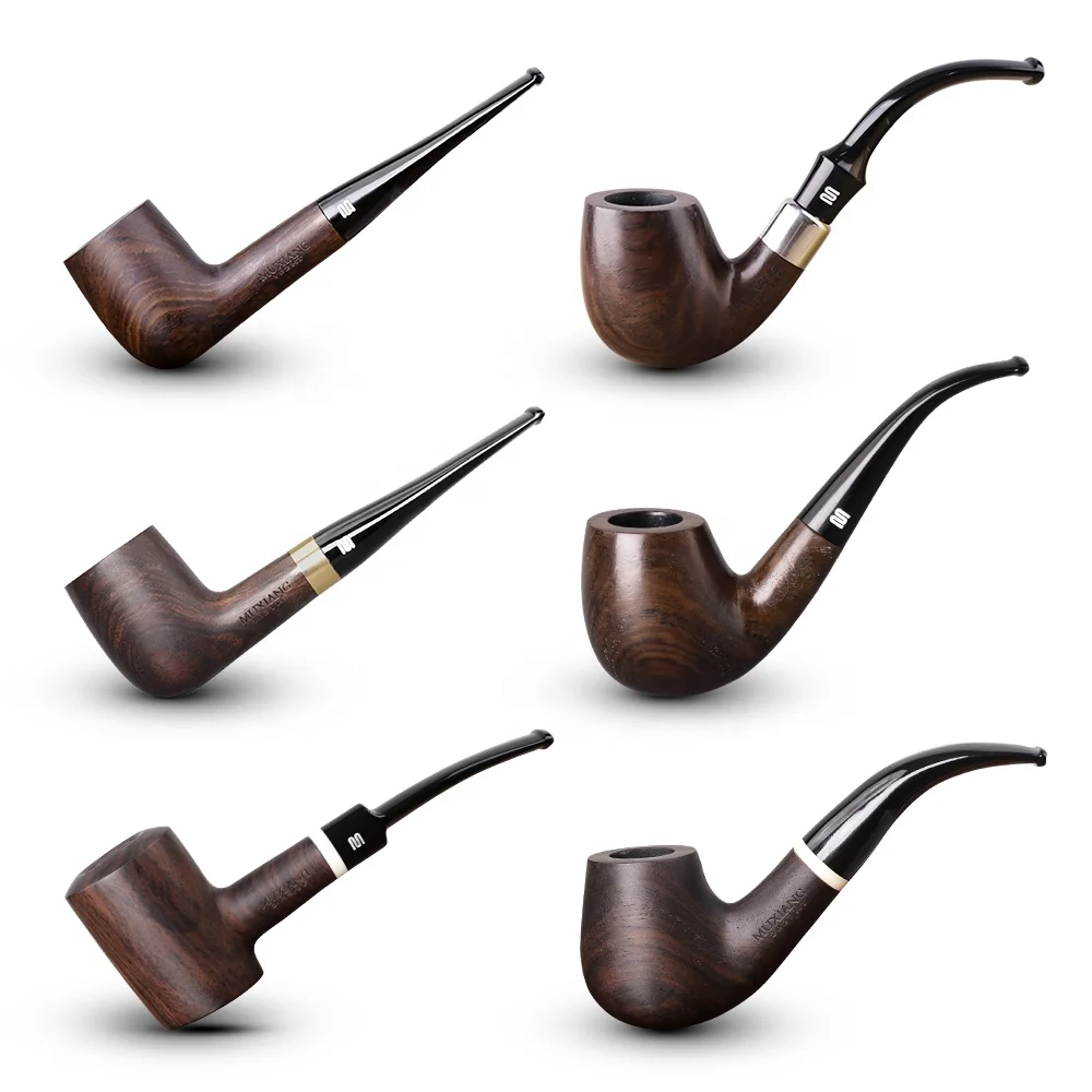 

Wood Fragrance Hot Sale Pipe Handmade High Quality Ebony Wood Pipe Accessories