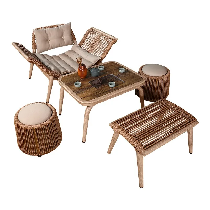 Household Nordic balcony leisure chair sofa chair, small apartment living room sofa