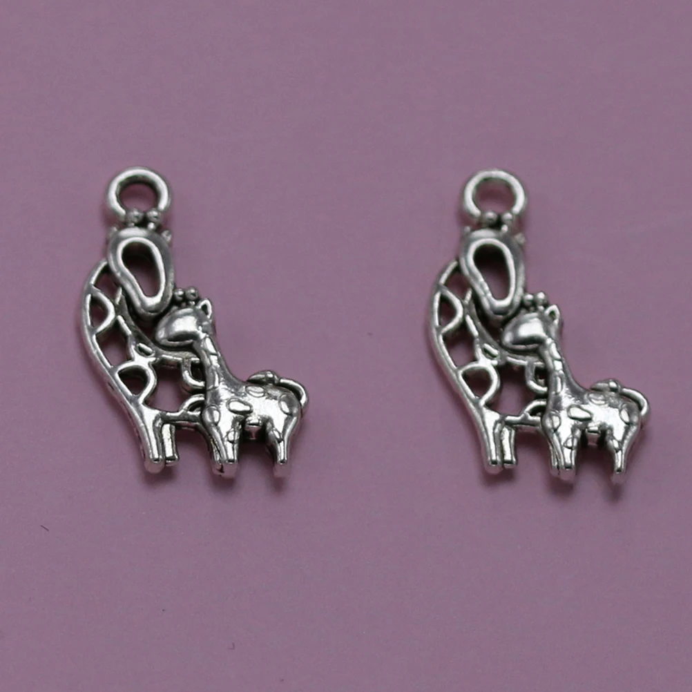 

20pcs Giraffe Alloy Pendant Alloy Pendant Charm Charms Silver DIY Pendants for Bracelet Earrings Jewelry Making Crafts
