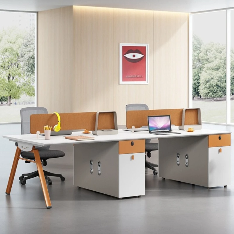 

Office desk and chair combination Four-person six-person workstation Financial desk Office furniture