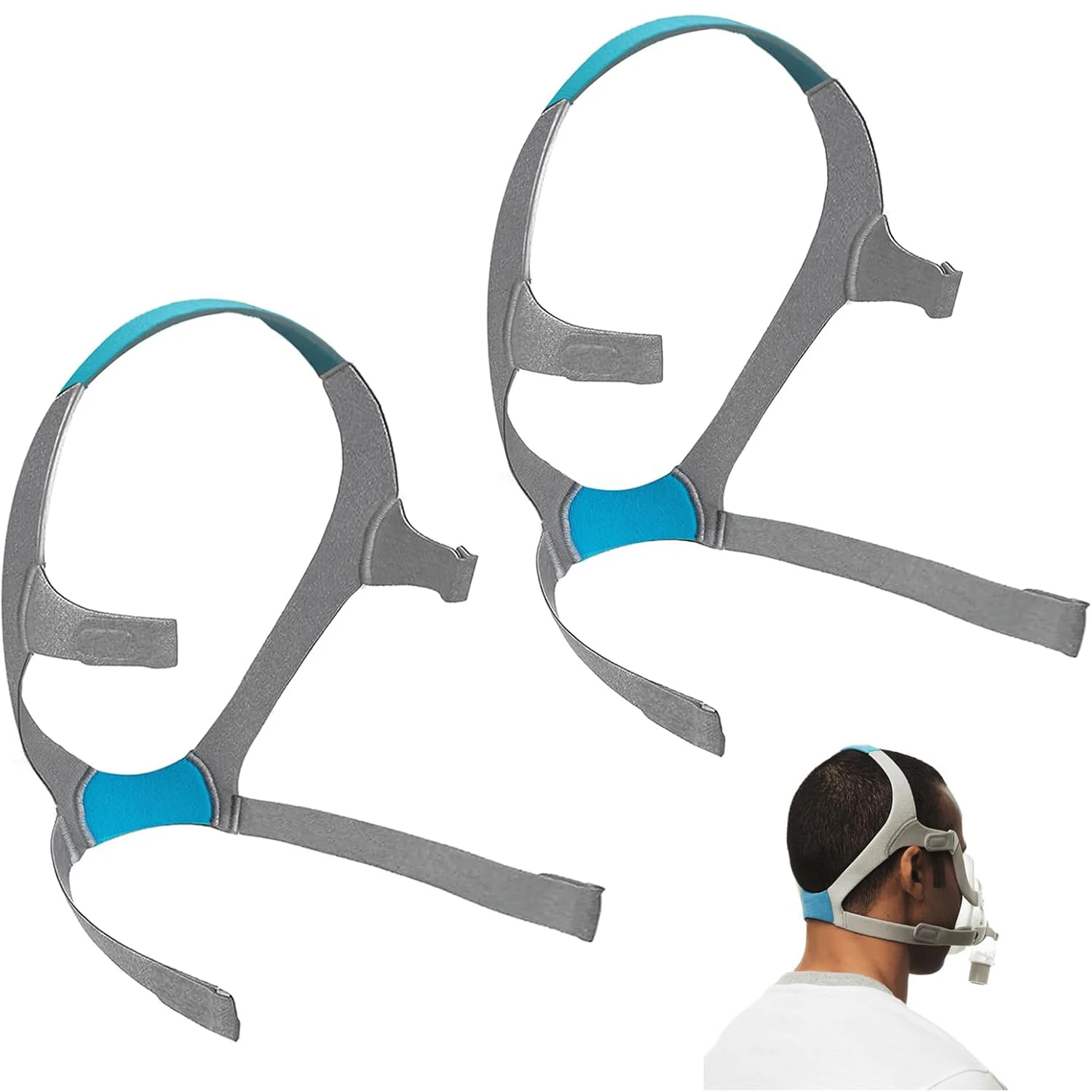 2/1pack Replacement Headgear Strap for Air F20/Air Touch F20 CPAP Head Band for Snoring Air Nasal Pillow Cushions Sleep Helper