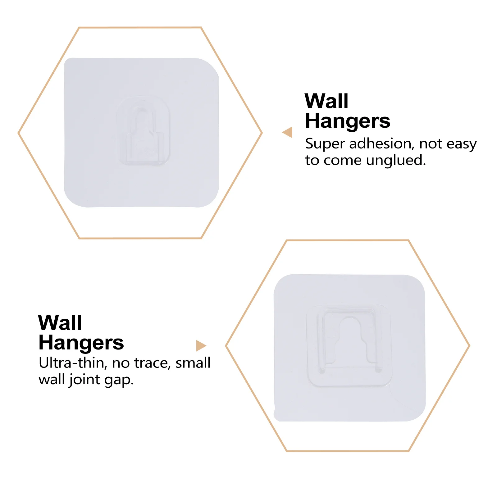 40 pezzi adesivi con fibbia di stoccaggio adesivi ultrasottili fibbie a parete senza chiodi senza installazione di perforazione fibbia da parete appiccicosa