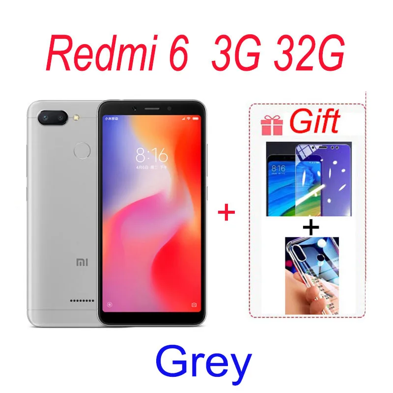 Original Xiaomi Redmi 7 Mobile Phones 4GB 64GB Global Version Google Play Android Cell Phone Fingerprint Free Gift