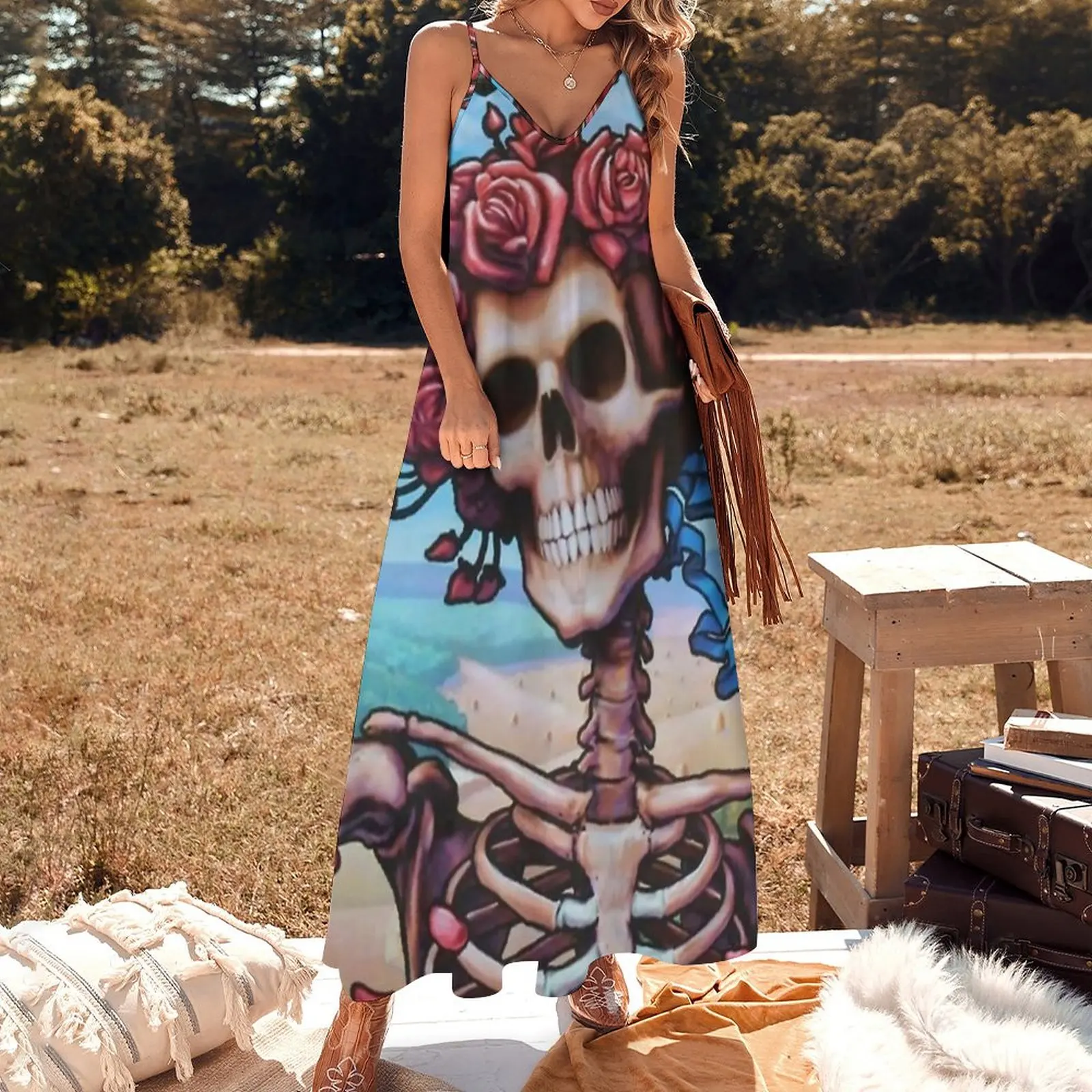 Tie Dye Dead poster Sleeveless Dress prom clothes evening dresses luxury 2024