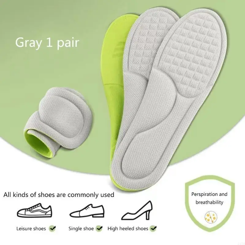 4pcs zapatos insertos espuma memoria plantillas confort para los arcos compra absorción choque