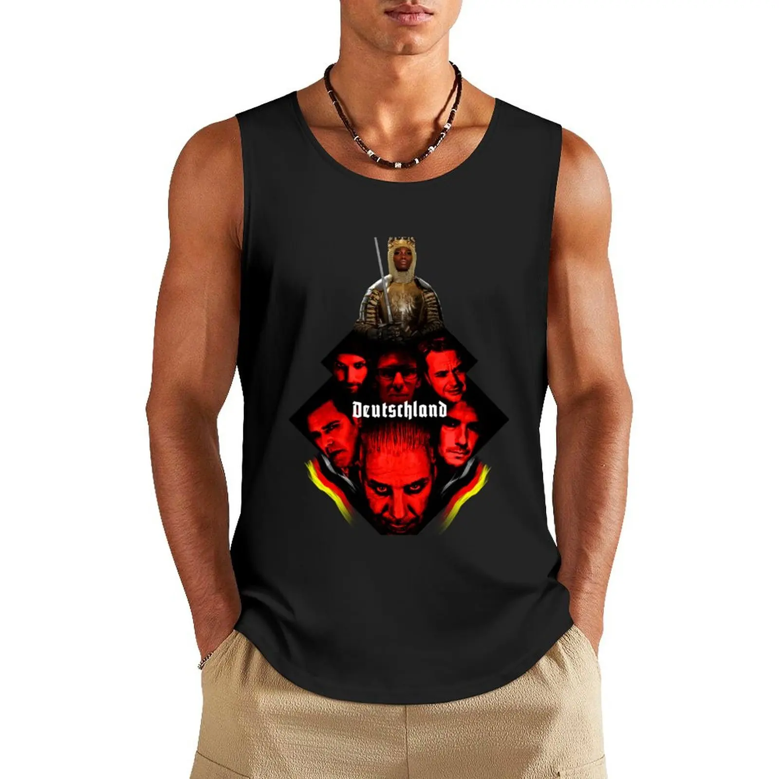 Deutschland Tank Top bodybuilding man Men's summer vest gym clothes men