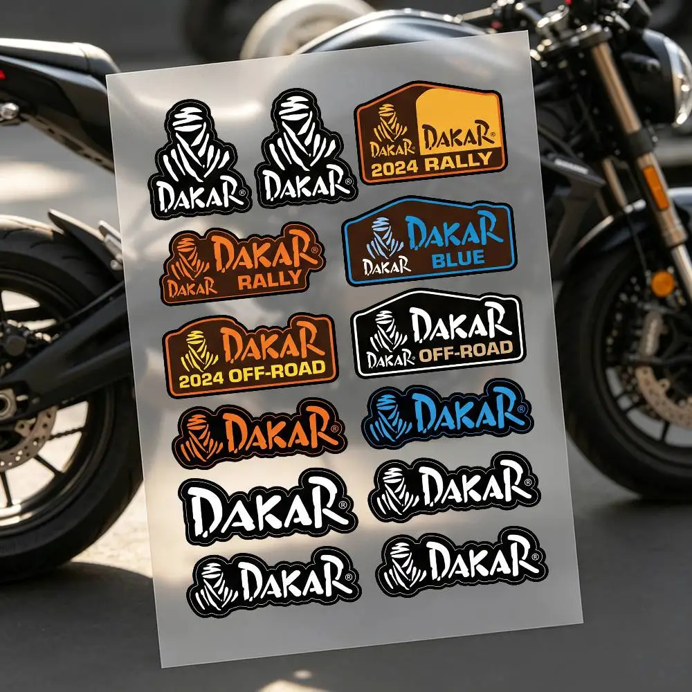 D-Dakar Rally Motorcycle Stickers Car Body Vinyl Stickers Laptop Wall Decals Car Modification Accessories view 5