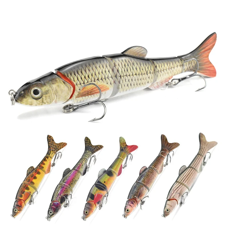 1pcs 40g Pike Wobblers for 9 Colors Fishing Artificial Bait Hard Multi Jointed Swimbait Crankbait Lifelike Fishing Lure Tackle