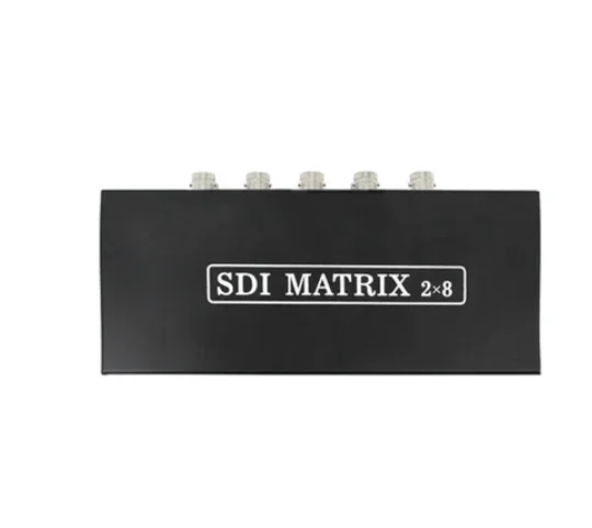 SDI Matrix 2x8 SDI الفاصل التبديل 2 في 8 خارج محول 3G/HD/SD-SDI دعم SDI التبديل 1x4 للكاميرا CCTV الفيديو