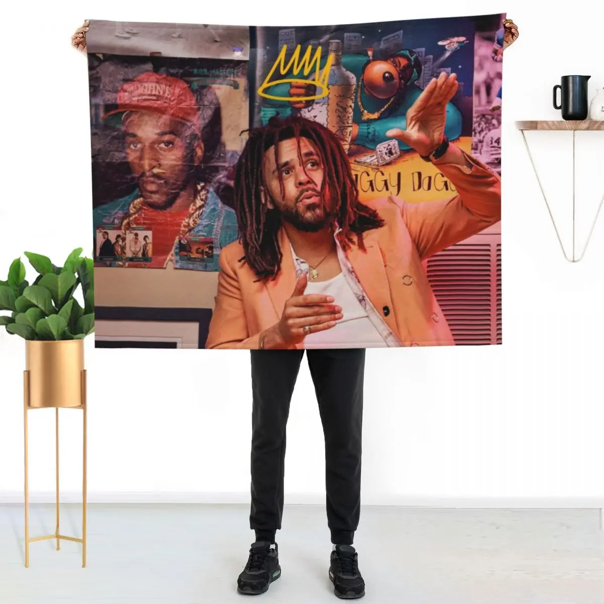 

J Cole a King Cole Cole World Throw Blanket Warm Cozy Throw Blanket for Living Room Couch